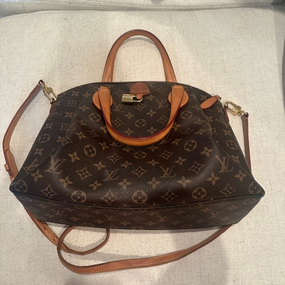 Louis Vuitton Handbags - Louis Vuitton Brown Tan Satchel with Monogram Canvas